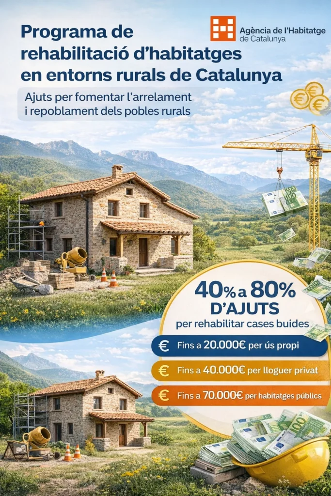 rehabilitació d’habitatges per fomentar l’arrelament i repoblament